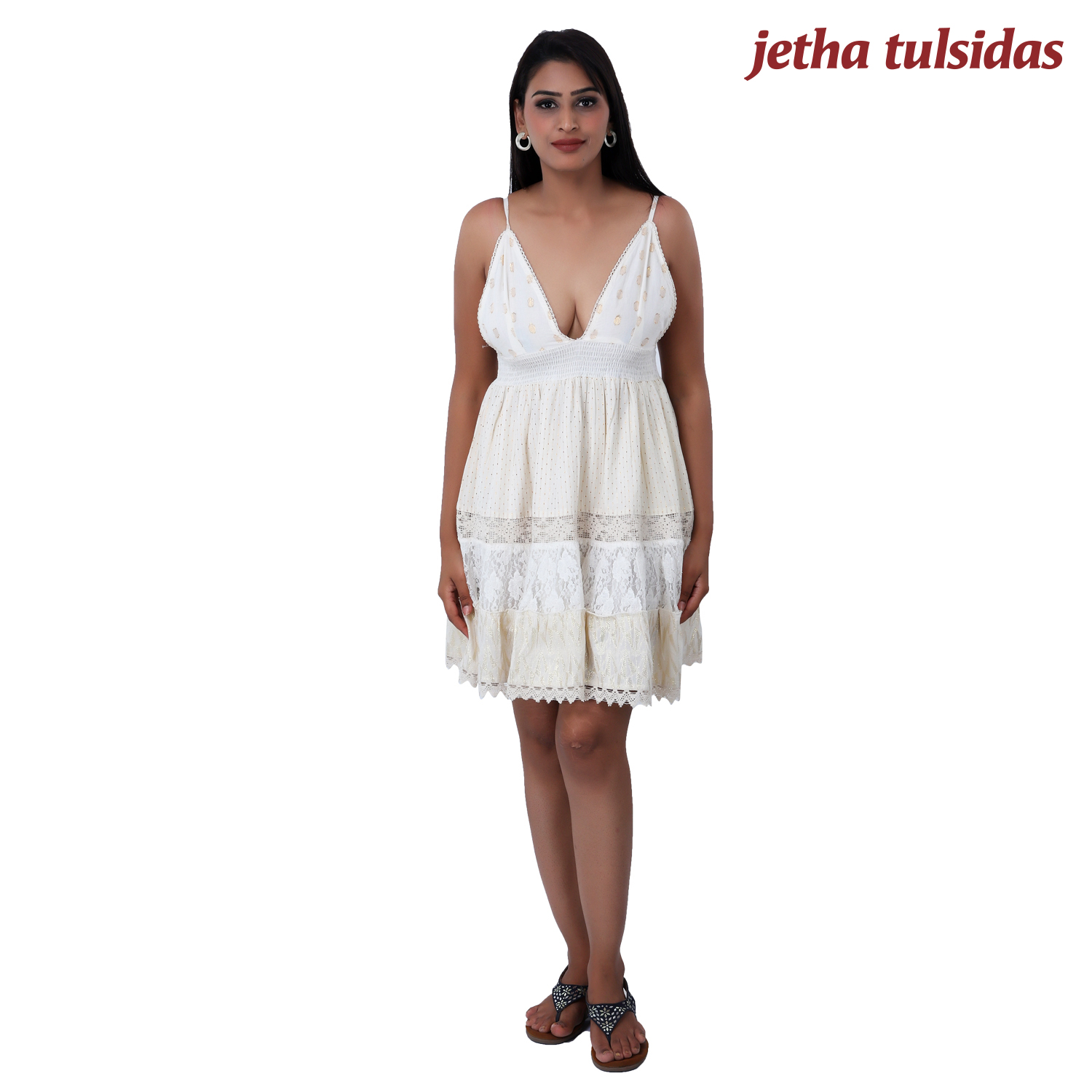 WOMEN WESTERN-MINI DRESS-LUREX